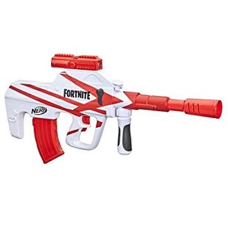 Fusil Nerf Fortnite, blaster réaliste, cadeau idéal pour fans de Fortnite, jeu en plein air, divertissement, aventure, fun, design captivant, couleurs vives.