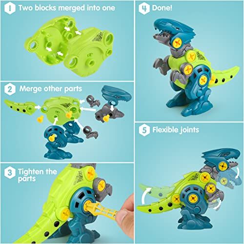 Kit dinosaure à construire Dreamon pour enfants, éducatif et sécurisé