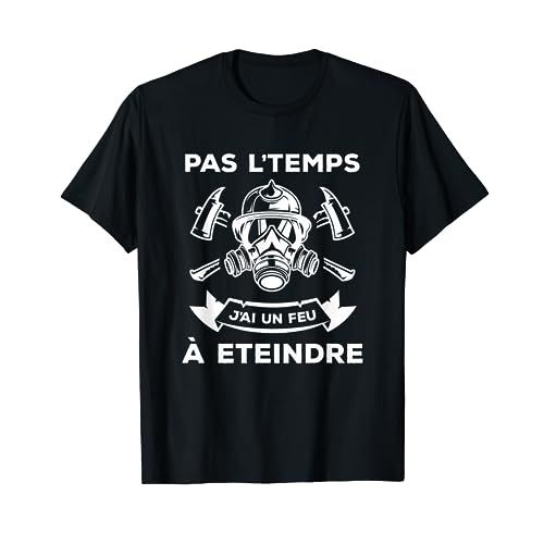 Tee-shirt humoristique coloré pour pompier, cadeau idéal