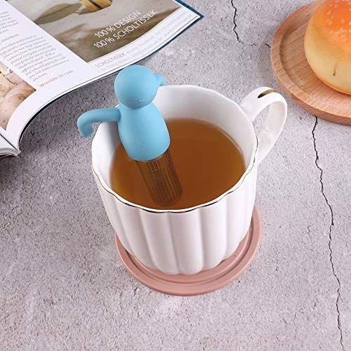 Infuseurs à thé originaux en silicone, trio bonhomme, parapluie, feuille sans BPA pour cadeau