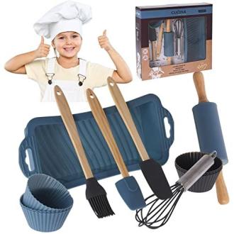 Kit à muffins pour enfants avec ustensiles adaptés et sans BPA pour cuisiner en famille et créer des souvenirs