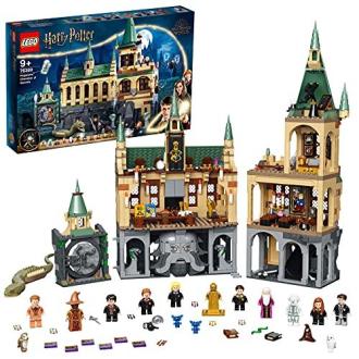 Château Lego Harry Potter La Chambre des Secrets, jeu de construction créatif avec 1176 pièces, minifigurines et scènes iconiques pour fans d'Harry Potter.