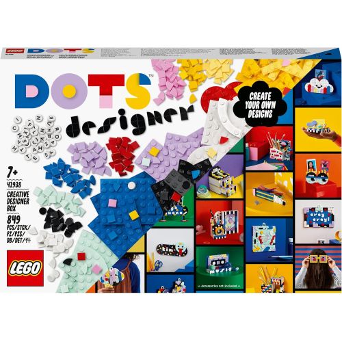 Kit créatif Lego Dots Designer pour enfants avec tuiles colorées et accessoires pour personnaliser objets et bijoux