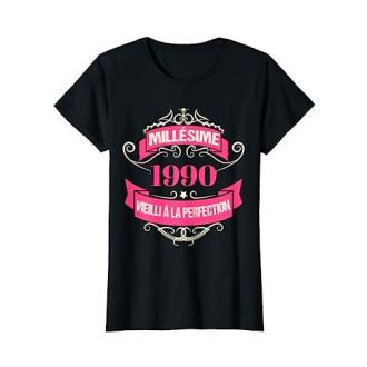Tee-shirt femme vintage 1990, cadeau parfait élégant et confortable