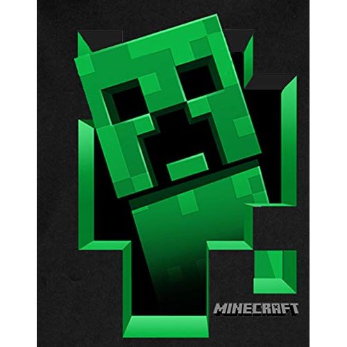 Sweat à capuche Minecraft Creeper pour enfant, design pixelisé vert