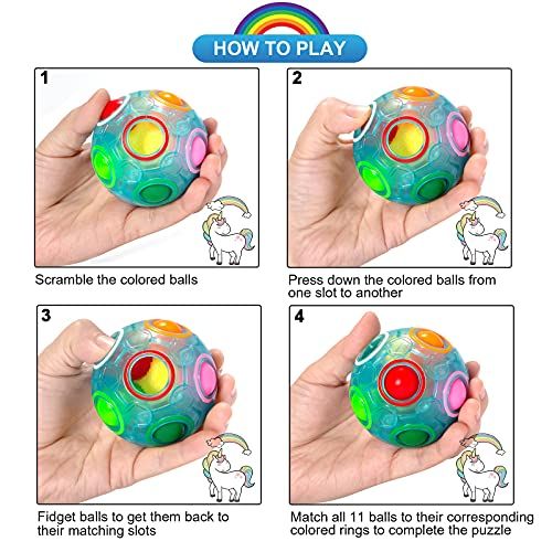 casse-tête Boule Magique éducatif coloré pour enfant 6-8 ans