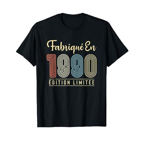 T-shirt vintage Fabriqué en 1990 édition limitée pour anniversaire