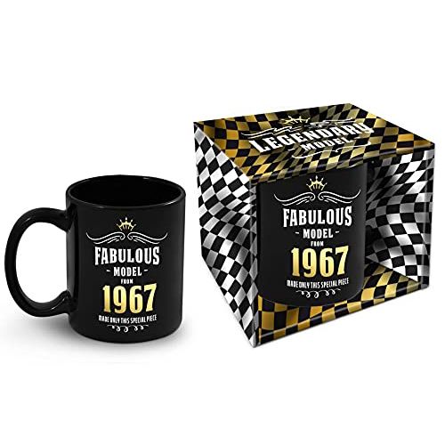 Mug rétro 1967 en céramique pour anniversaire vintage et humoristique