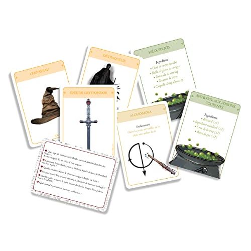 Jeu de société Harry Potter L'Épreuves de Sorciers par Topi Games, cadeau magique pour fans, 7 épreuves captivantes, partagez des moments inoubliables à Poudlard.