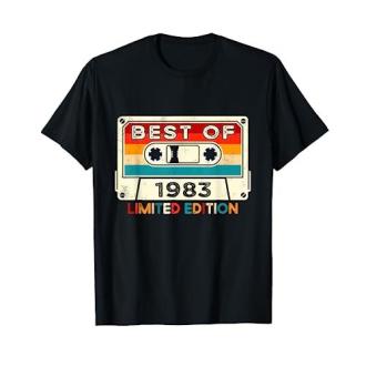 Tee shirt homme 1983 Limited Edition : cadeau 40 ans