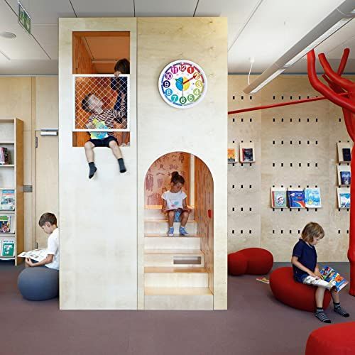 Horloge enfant silencieuse avec chiffres colorés pour apprentissage ludique