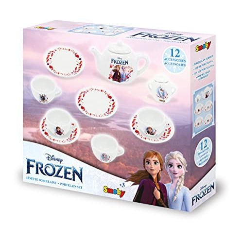 Dinette en porcelaine Reine des Neiges Smoby avec motifs Anna, Elsa et Olaf pour enfants