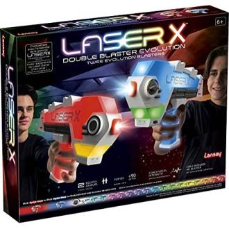 Kit Lasergame 2 joueurs avec pistolets et plastrons pour enfant à domicile
