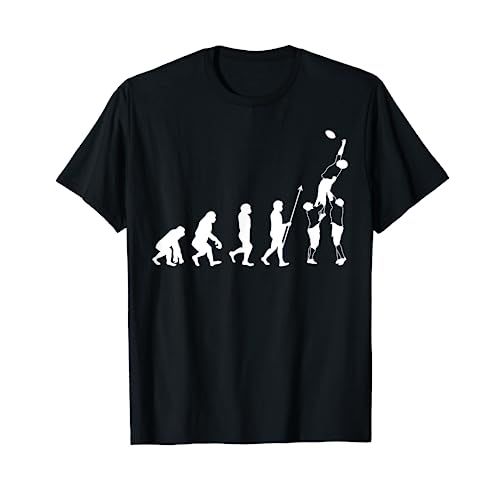Tee-shirt humour rugby évolution en coton, idée cadeau pour fans, tailles S à 6XL disponibles