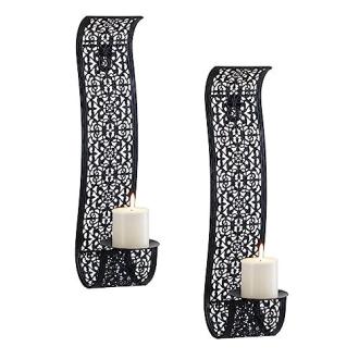 Porte bougies ou fleurs murale x2