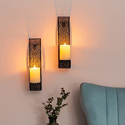 Porte bougies ou fleurs murale x2