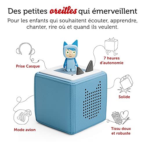 Boîte à histoire Tonies, livre audio interactif pour enfants, figurine créative, idée cadeau, contes et musique nomades, facile à utiliser.