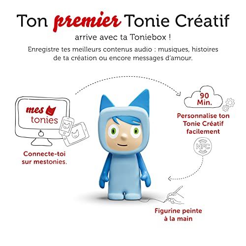 Boîte à histoire Tonies, livre audio interactif pour enfants, figurine créative, idée cadeau, contes et musique nomades, facile à utiliser.