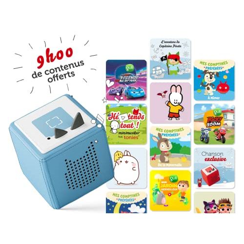 Boîte à histoire Tonies, livre audio interactif pour enfants, figurine créative, idée cadeau, contes et musique nomades, facile à utiliser.
