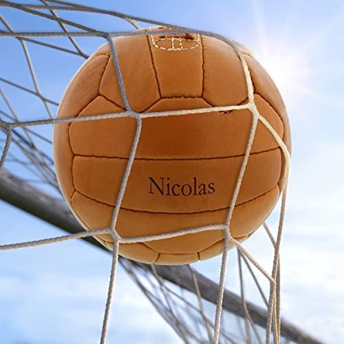 Ballon de football vintage en cuir personnalisable