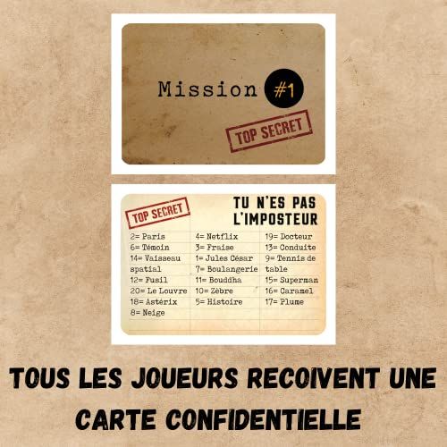 Jeu de cartes L'Imposteur pour suspense et stratégie en famille