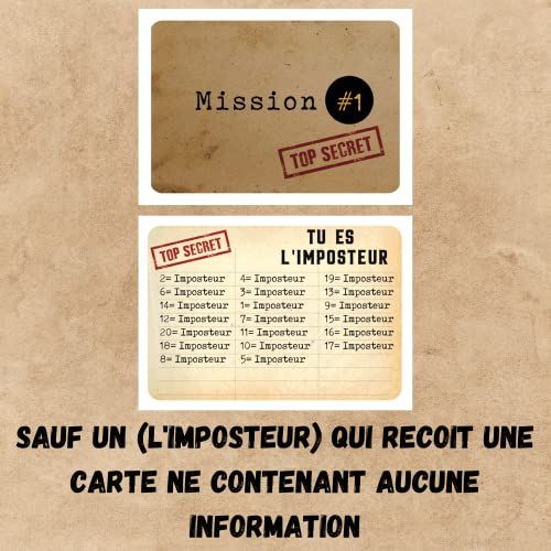 Jeu de cartes L'Imposteur pour suspense et stratégie en famille