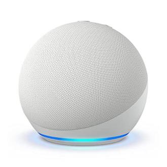 Enceinte connectée Amazon Echo avec contrôle vocal Alexa, design élégant
