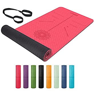 Le tapis de yoga violet