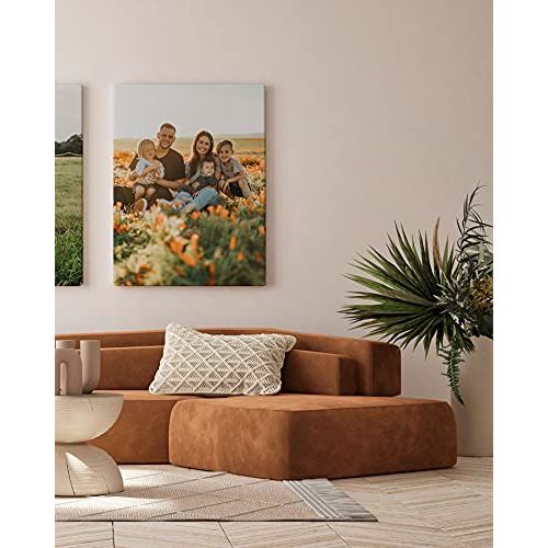 Photo sur toile personnalisée Panorama avec cadre en bois et impression de qualité en plusieurs formats.