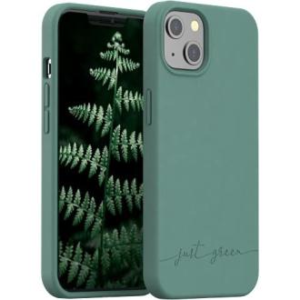 Coque iPhone 13 biodégradable Just Green, écologique et fabriquée en Europe avec matériaux naturels.