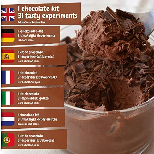 Kit éducatif La Fabrique de Chocolat, Science4you. Découverte du chocolat à travers 31 expériences scientifiques pour enfants dès 8 ans, apprentissage ludique.