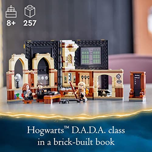 Livre LEGO Harry Potter, Poudlard Cours de Défense; set de construction avec Mad-Eye Moody, Hermione. Idée cadeau pour enfants et fans dès 8 ans.