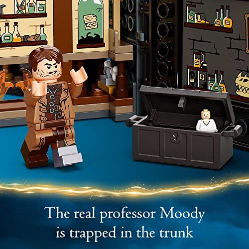 Livre LEGO Harry Potter, Poudlard Cours de Défense; set de construction avec Mad-Eye Moody, Hermione. Idée cadeau pour enfants et fans dès 8 ans.