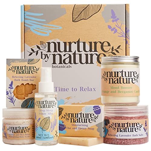 Coffret spa Nurture By Nature pour relaxation et bien-être féminin à domicile.