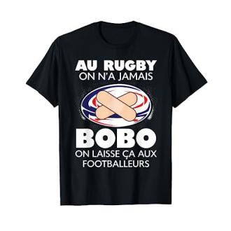 Tee-shirt humoristique rugby avec citation drôle pour fans, disponible en multiples tailles et couleurs.