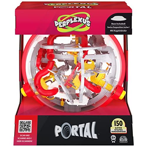 Perplexus 3D labyrinthe sphérique solide, casse-tête captivant pour enfants et adultes avec niveaux de difficulté variés.