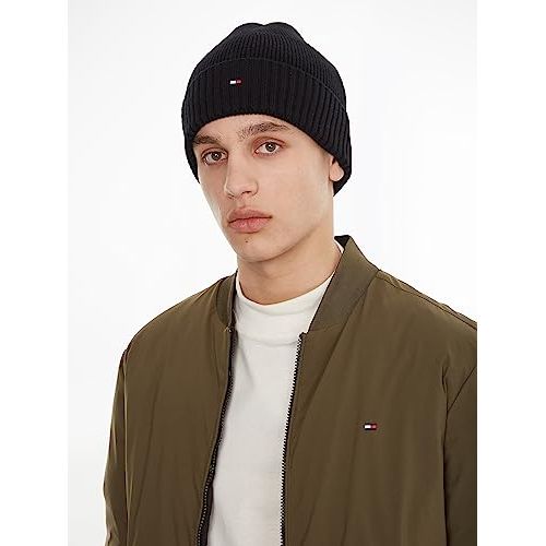 Bonnet Tommy Hilfiger en coton et cachemire avec logo
