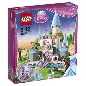 Jeu Lego Princess Cendrillon avec château, mini-poupées et accessoires pour stimuler imaginaire et motricité chez enfants.