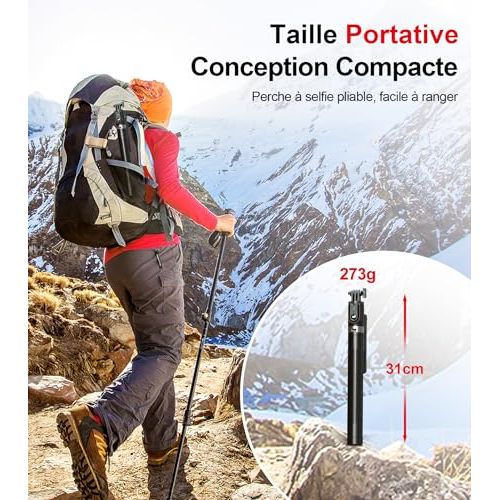 Trépied polyvalent pour Smartphone avec éclairage LED et télécommande