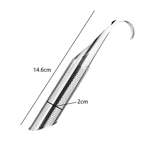 Doseur filtre à thé inox suspendu, pratique pour infusion, design élégant et facile à nettoyer.