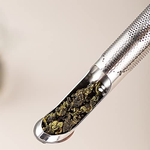 Doseur filtre à thé inox suspendu, pratique pour infusion, design élégant et facile à nettoyer.