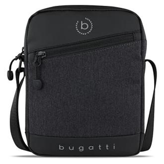 Sac bandoulière Bugatti compact, élégant avec poches zippées et bandoulière ajustable pour homme actif.