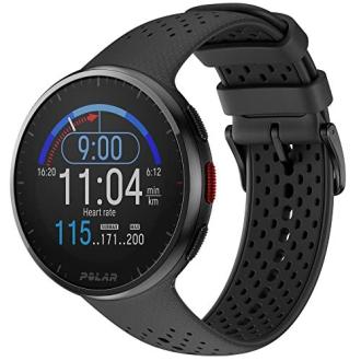 Montre GPS multisport Polar Pacer Pro pour optimiser les entraînements; légère, ergonomique, avec suivi précis et fonctions avancées pour les passionnés de sport.