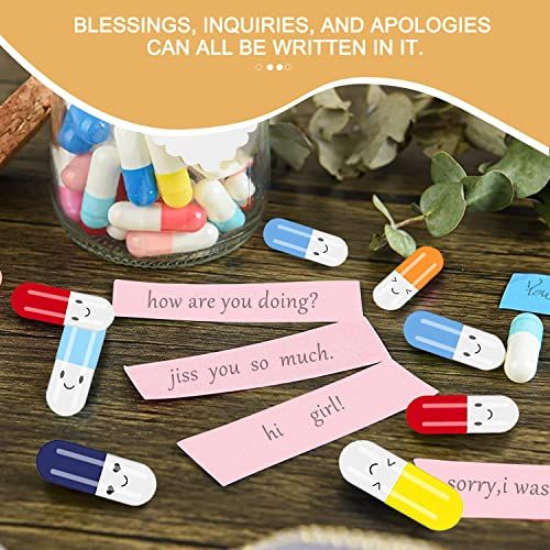 Bouteille de capsules messages personnalisables, cadeau original et touchant pour exprimer affection et souvenirs à vos proches et collègues.