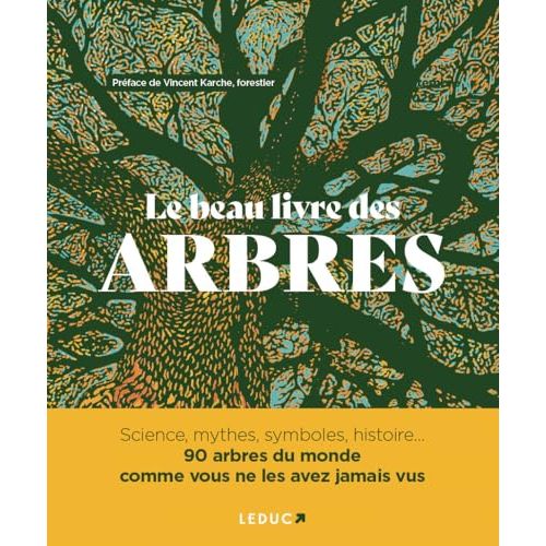 Livre illustré sur les arbres pour passionnés de nature et d'histoire, idée cadeau Noël 2024