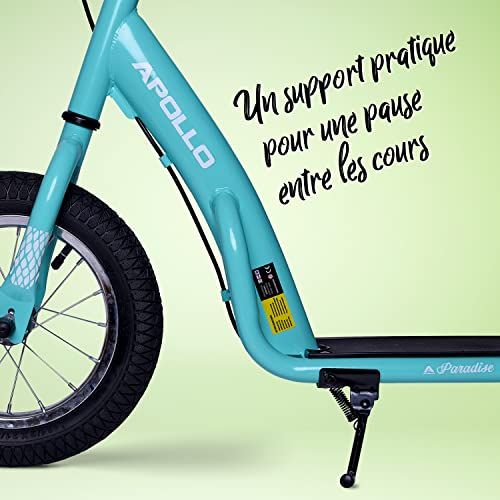 Trottinette rétro Apollo pour enfants avec grandes roues et frein à main sécurisé pour cadeau durable et amusant.