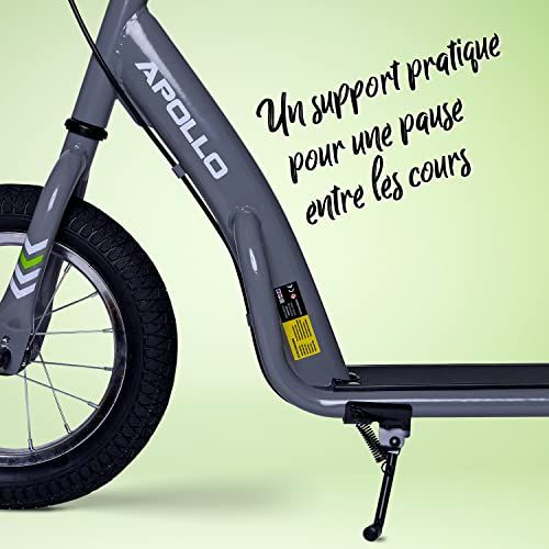 Trottinette rétro Apollo pour enfants avec grandes roues et frein à main sécurisé pour cadeau durable et amusant.