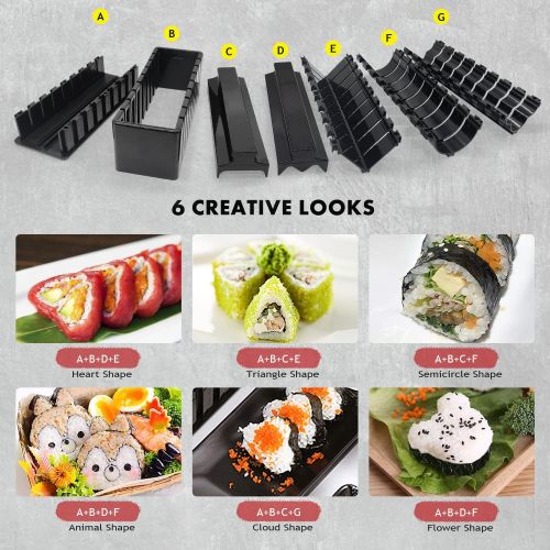 Kit complet pour faire des sushis, parfait cadeau cuisine créative, expérience culinaire japonaise interactive et amusante en famille ou entre amis.