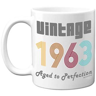 Mug céramique Vintage 1963 spécial idée cadeau natif de 1963