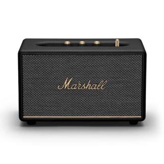 Enceinte Bluetooth Marshall Acton III haut de gamme, design rétro, son puissant, cadeau idéal pour mélomanes, technologie Bluetooth 5.2, couleur noire élégante.